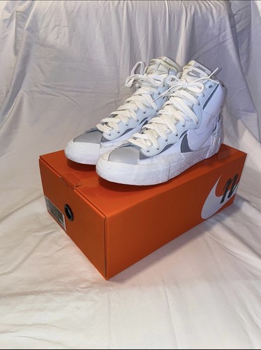Size 11.5 - Nike Blazer Mid x Sacai White Grey 2019 | eBay
