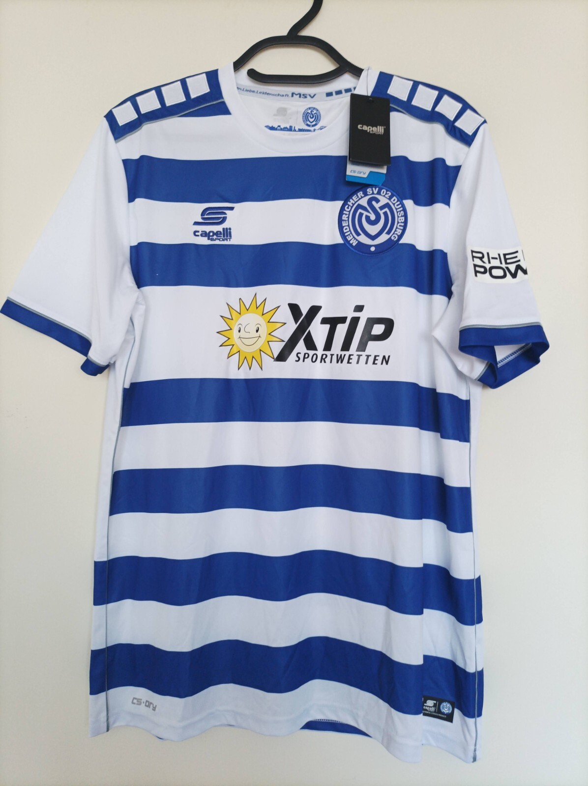 ウェア YASU Football Club S/S uniform #26 MSV Duisburg Home Football Shirt Soccer Jersey Capelli 2022