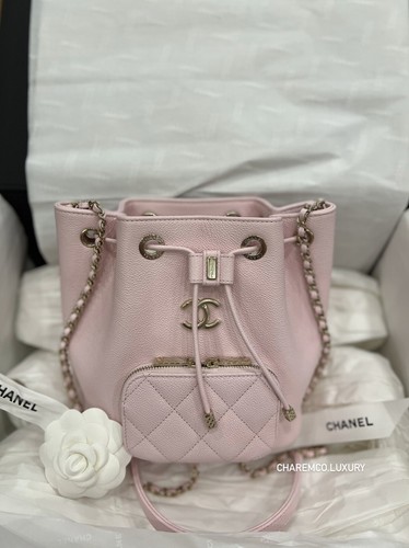 CHANELシャネルピンクレザー手袋　サイズ7 🌸22P Chanel Small Business Affinity Rose Clair Pink 🌸GHW