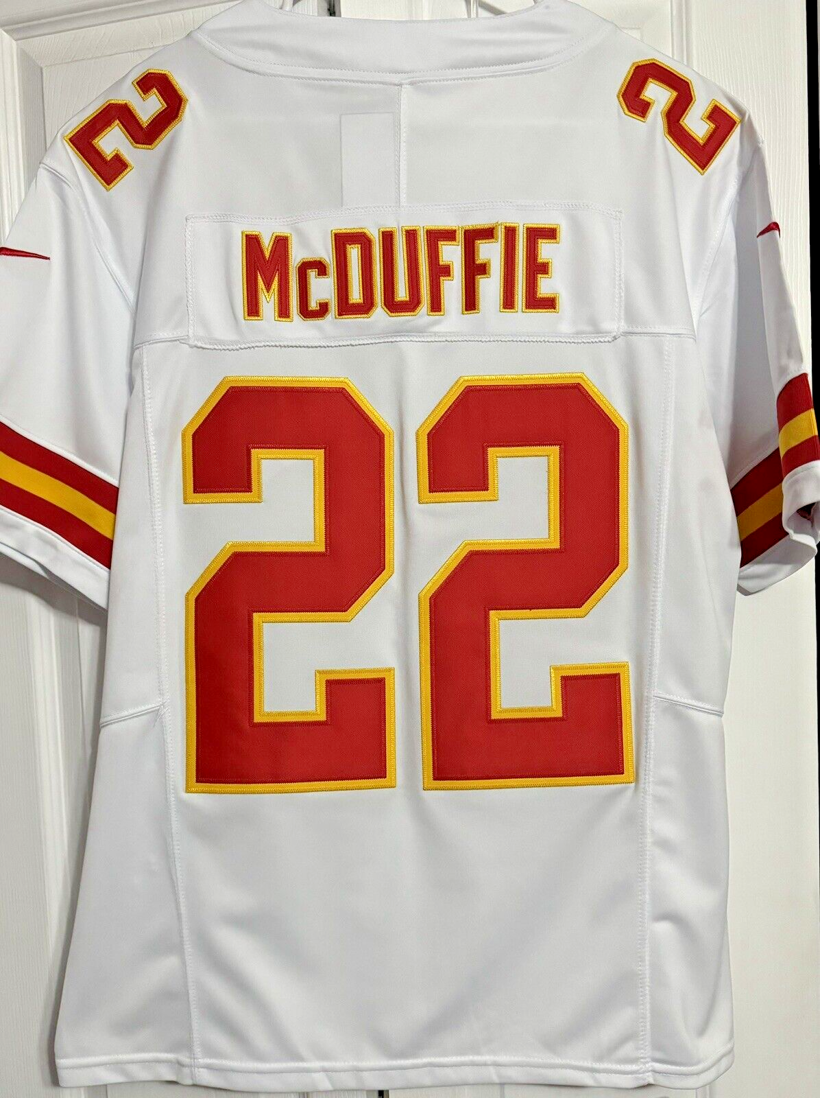 Medium Trent McDuffie #22 Vapor FUSE Jersey White Elite