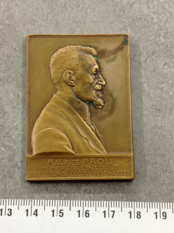Medaille Plaque Maurice Prou Ref08026j