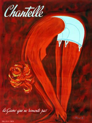 6438.Chantelle Noveau Advertisement Poster.Wall Art Decorative.Interior Design