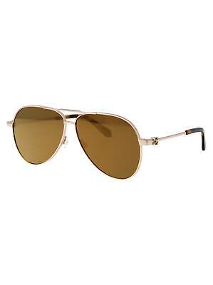 Pre-owned Off-white Oeri122s24met0017676 Ruston L Gold Gold Mirror Sunglasses In Ruston L Gold  Gold  Mirror