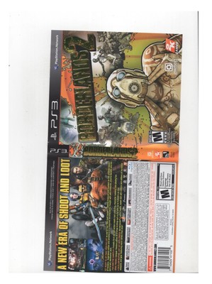 Borderlands 2 PS3 ARTWORK ONLY Authentic Original