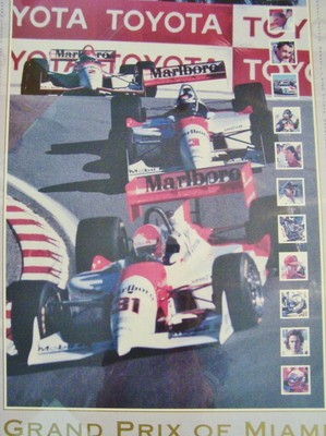 ORIGINAL 1995 MIAMI GRAND PRIX RACE POSTER 25