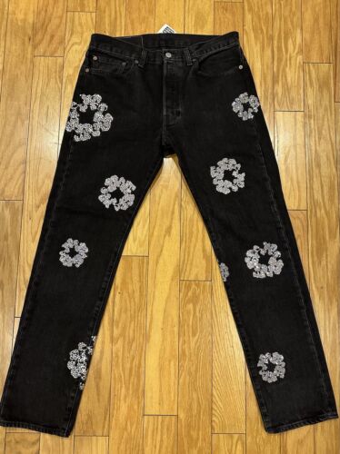 Denim Tears Swarovski Bust Down Tears Levis 501 Jeans | eBay Denim Tears Swarovski Bust Down Tears Levis 501 Jeans | eBay