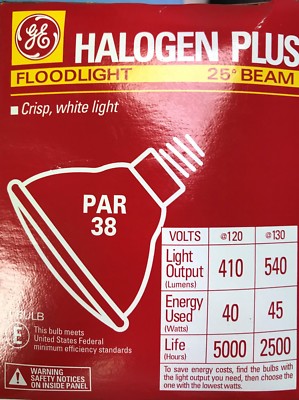 New Ge 38Par Halogen Plus - Lot of 4