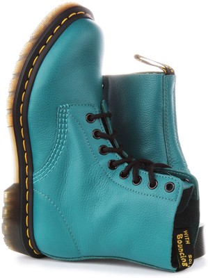 Pre-owned Dr. Martens Dr Martens 1460 Pascal Virgina 8 Eyelet Vintage Womens Boot Teal Us 4 - 9