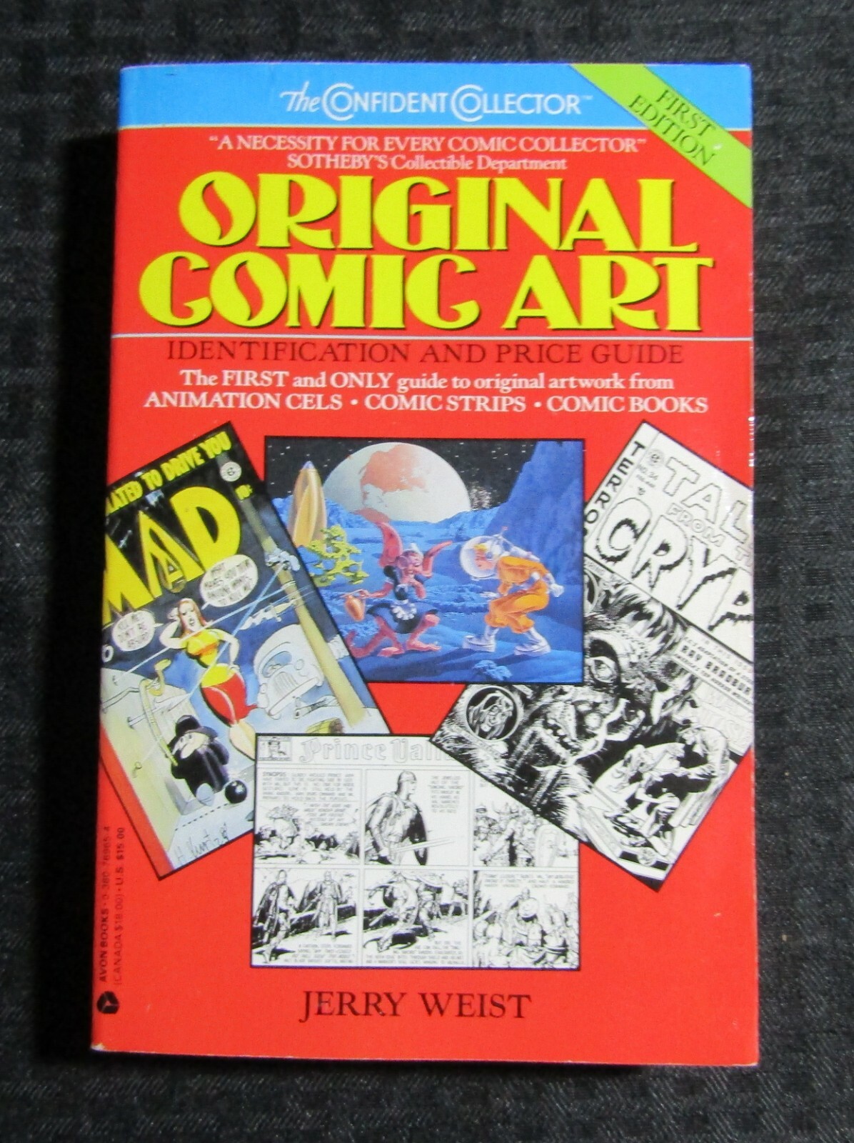 1992 ORIGINAL COMIC ART Identification & Price Guide FN 6.0