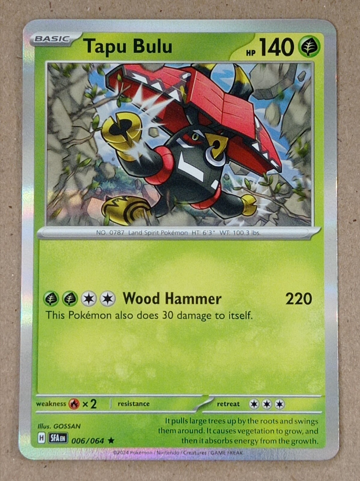 tapu Tapu Koko ex - 068/182 - NM/M - Double Rare - Paradox Rift