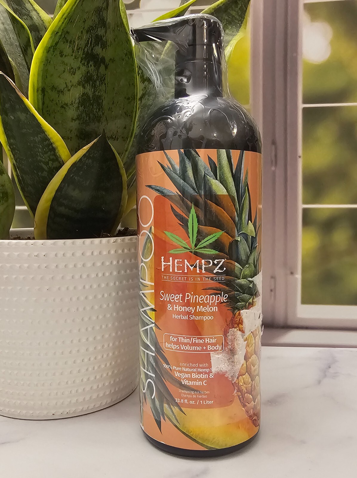 New Hempz Sweet Pineapple And Honey Melon Herbal Volumizing Shampoo 33.8 oz