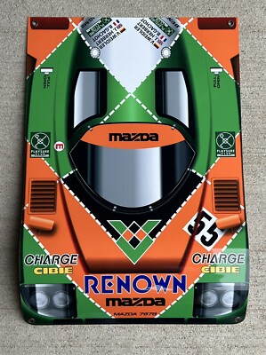 Mazda 787B Lemans Racing group C GTP MAZDASPEED Metal Sign 18 Inch Curved Sign
