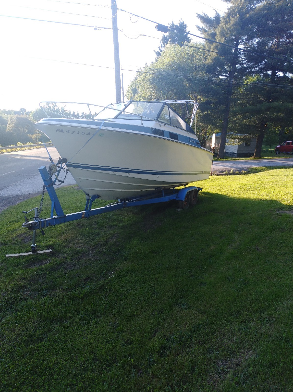 1978 24' Chris Craft Cruiser Running with Trailer "READ ALL"