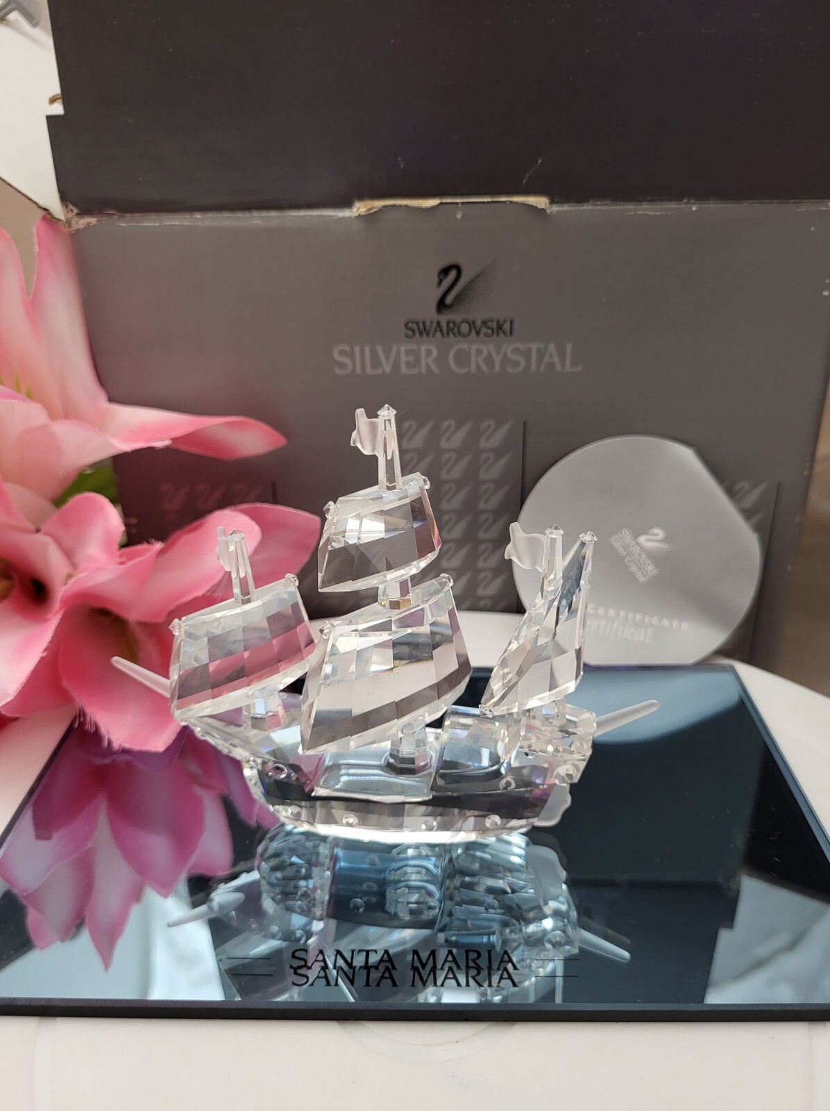 Swarovski Crystal Sailing Ship Santa Maria 162882