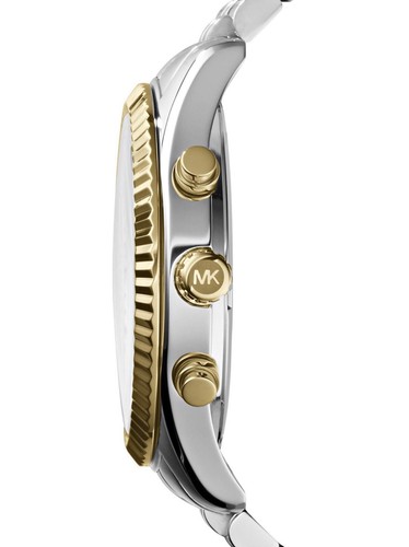  Michael Kors MK5955 Lexington Damenuhr 38mm Edelstahl Farbe Silber Gold Neu 