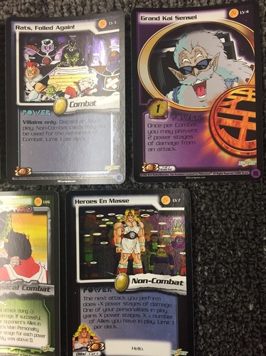 Dragon Ball Z Lost Villain Subset Complete Limited FOIL Rare Promo Lot