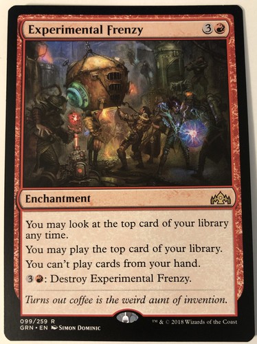 Experimental Frenzy 2x FOIL GRN MTG Guilds of Ravnica Rare MINT red Experimental Frenzy 2x FOIL GRN MTG Guilds of Ravnica Rare MINT red