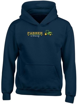 Farmer in Training Kids Hoodie Farm Farming Tractor Lover Boys Girls Gift Top