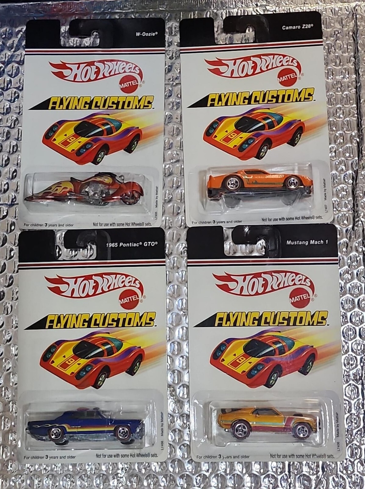 ホットウィール '65 ポンティアック GTO フライングカスタムズ 限定 HOT WHEELS FLYING CUSTOMS 1965 Pontiac GTO, W-Oozie, Camaro