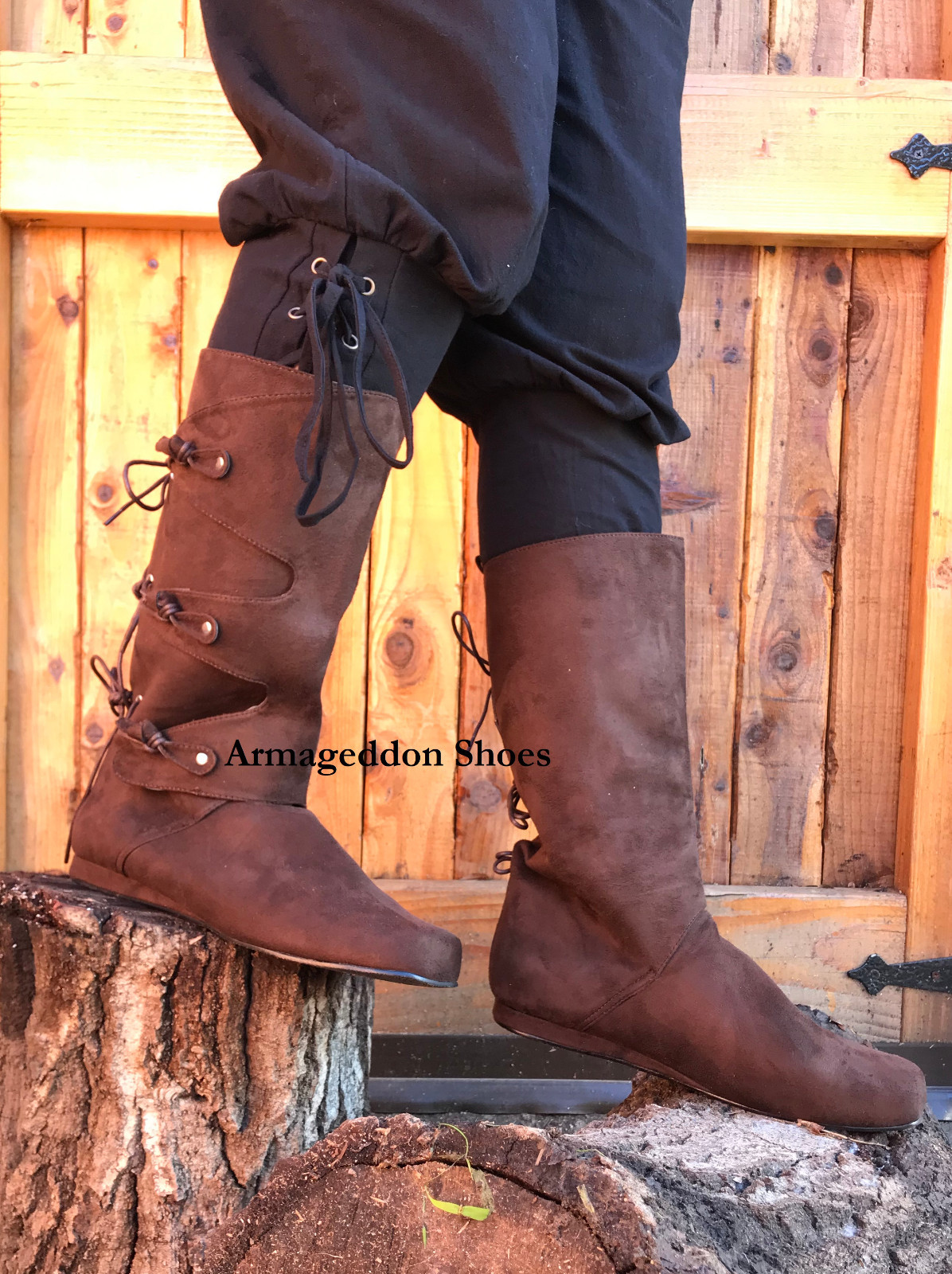 Brown Medieval Footwear For Sale Viking Costume Boots On Sale