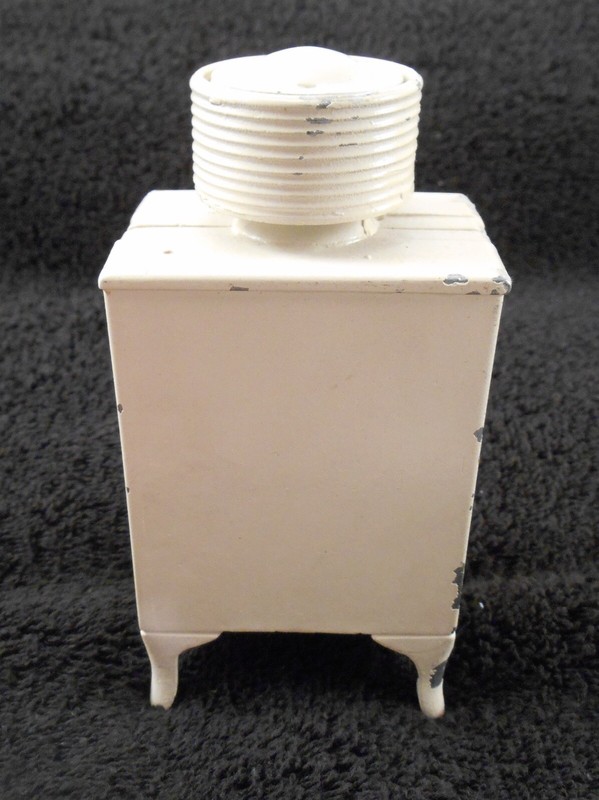Dollhouse 1920's Style Monitor Top Icebox/Refrigerator White Metal