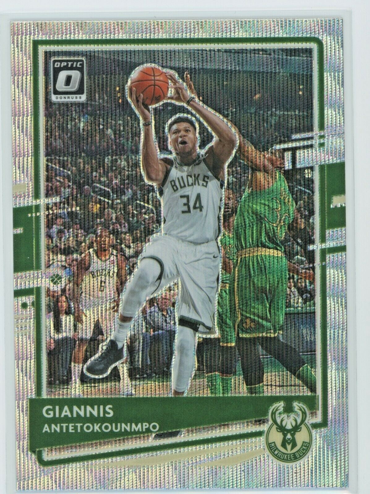 Giannis Antetokounmpo SILVER WAVE 2020-21 Donruss Optic #29