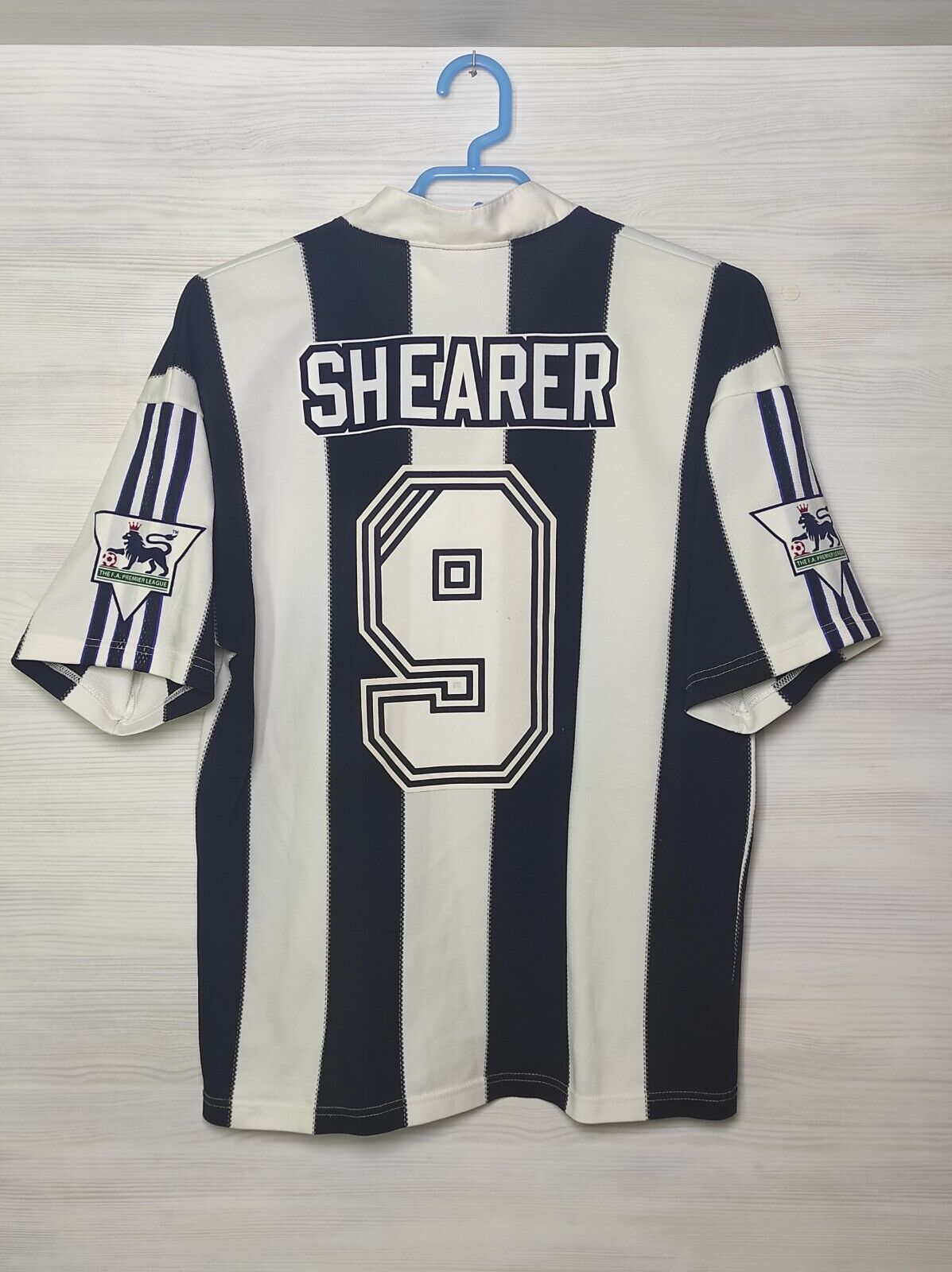 9 SHEARER NEWCASTLE UNITED FC 1995-97 HOME SHIRT ADIDAS 9 SHEARER NEWCASTLE UNITED FC 1995-97 HOME SHIRT ADIDAS