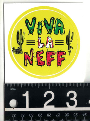 Neff Headwear Sticker 3 in Round Multicolor Skate Snow Surf Decal