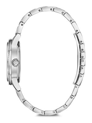 Pre-owned Bulova Silver Womens Analogue Watch Turnstyle 96l260