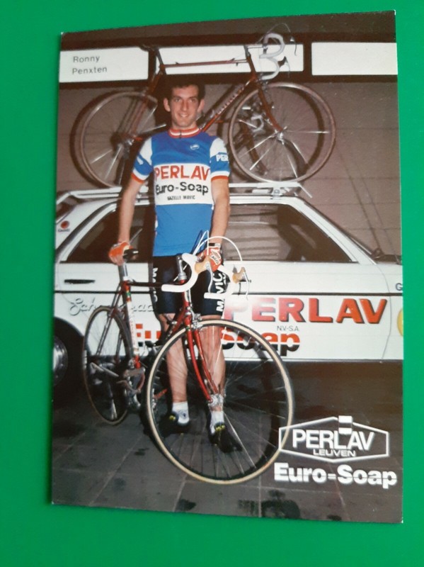 Cyclisme Carte Cycliste Ronny Penxten Ã©Quipe Perlav Euro-Soap 1983