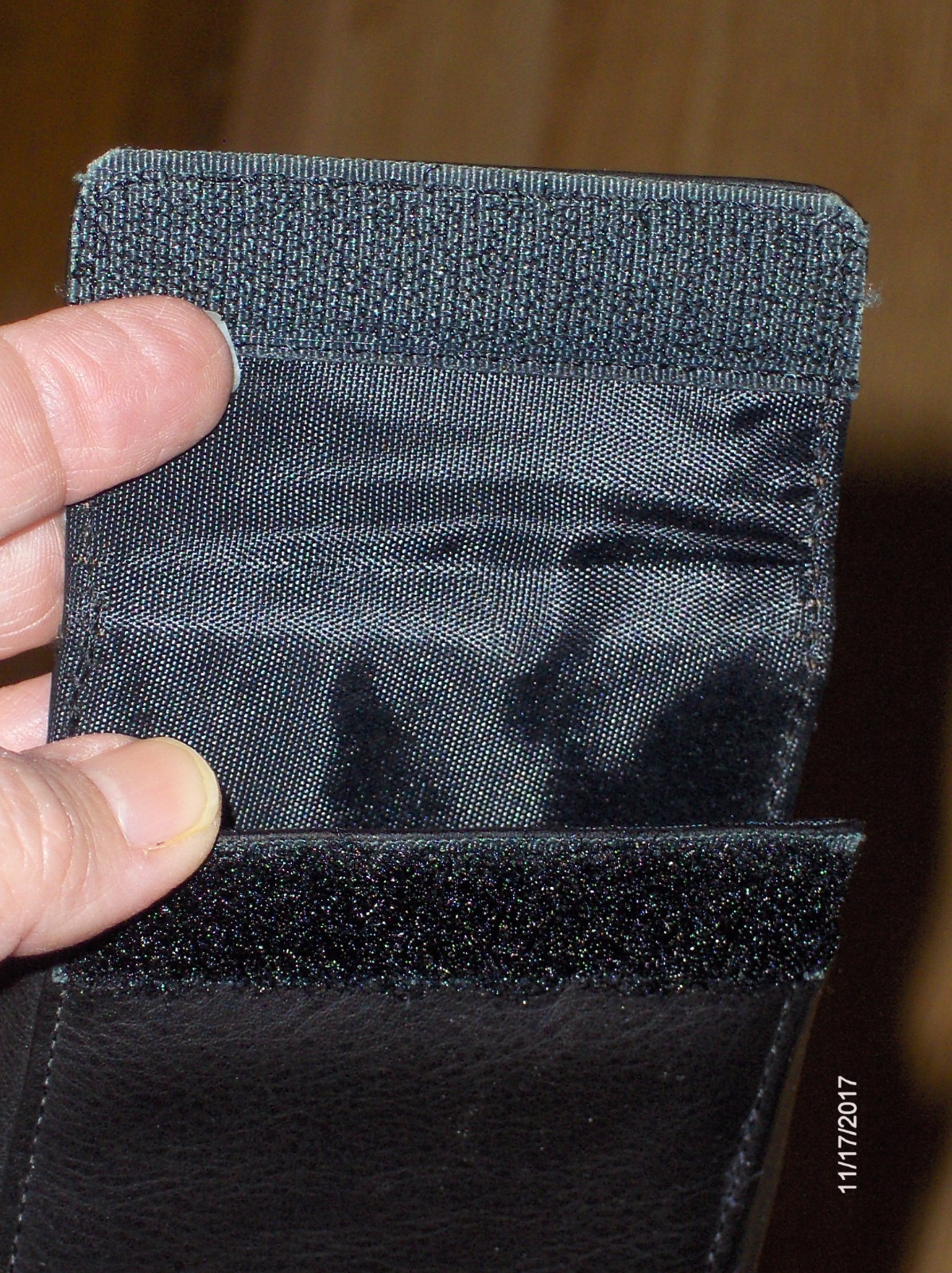 Franklin Covey Pocket Organizer Clip on Pocket Black Nappa Leather Business Man