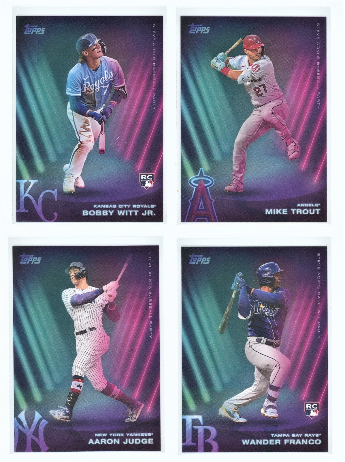 2022 Topps X STEVE AOKI BASEBALL PARTY You Pick Complete Your Set (BUY 3 GET 1)