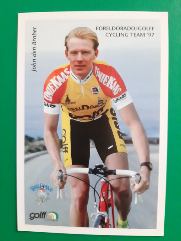 Cyclisme Carte Cycliste John Den Braber Ã©Quipe Foreldorado Golff 1997