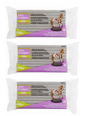 M02879x3-FS MOREZMORE 3 lb Super Sculpey Medium Blend Polymer Clay
