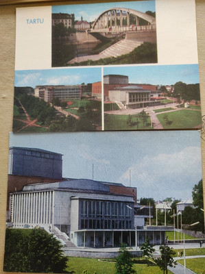 Vintage 2 Postcards Tartu Estonia