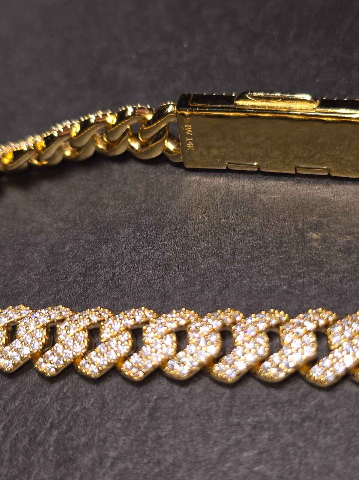 Pre-owned Harlembling 10mm Moissanite Real Miami Cuban Link Chain Iced Hip Hop 925 Silver Necklace 22" In White