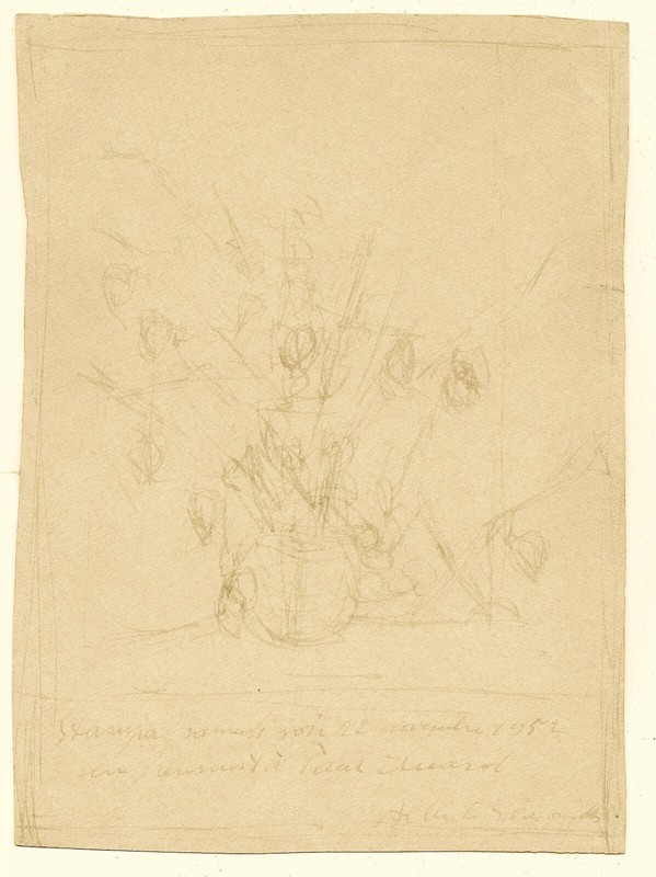 Alberto Giacometti - Dessin Original SignÃ©. 