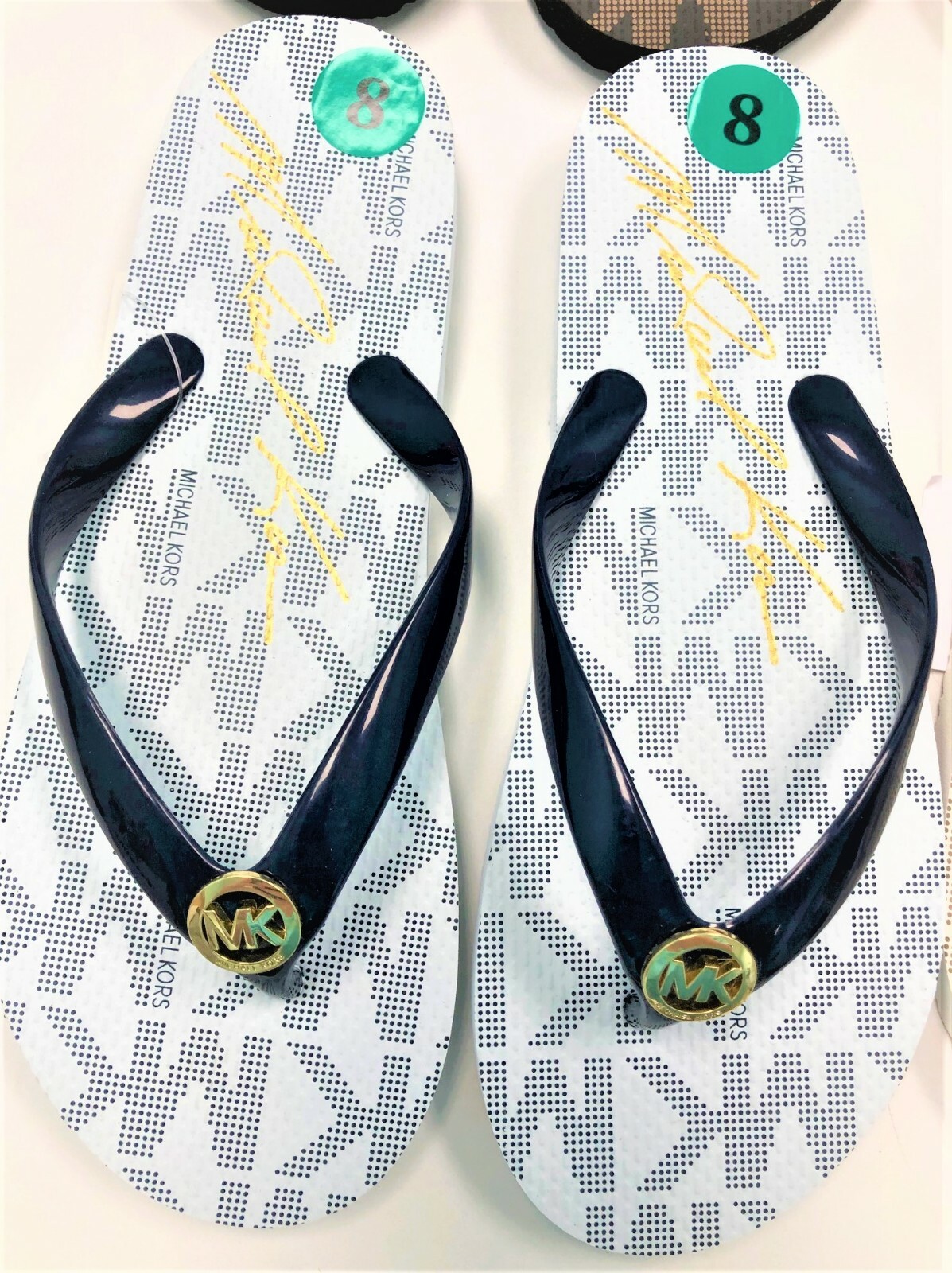 michael kors jet set flip flops