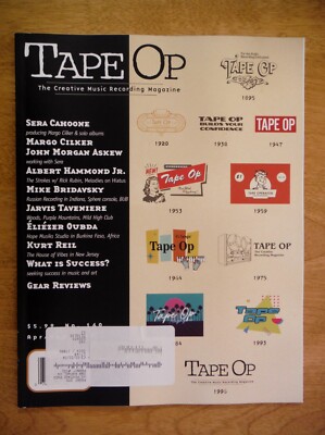 TAPE OP magazine #160 (April/May 2024) Sera Cahoone Margo Cilker Albert Hammond