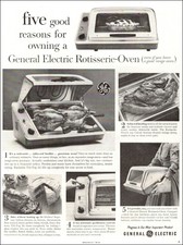 1960 vintage kitchen appliance AD GE ROTISSERIE OVEN ...