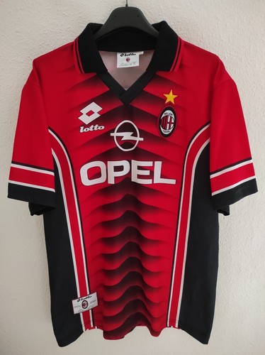90s　Lotto　AC MILAN　ゲームシャツ　OPEL　ユニフォーム 90s ACミラン ユニフォーム lotto セリエA OPEL ゲームシャツ