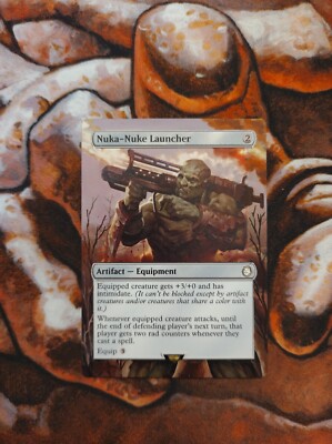 Magic the Gathering Nuka-Nuke Launcher Hand Painted Unique Custom MTG Alter