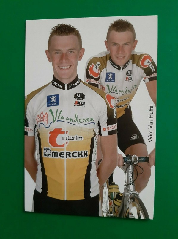 Cyclisme Carte Cycliste Wim Van Huffel Ã©Quipe Vlaanderen T-Interim 2003