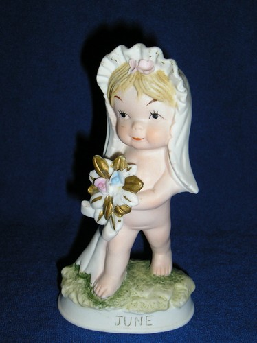 Vintage  Lefton Japan June Bride Figurine Rare KW331 RARE