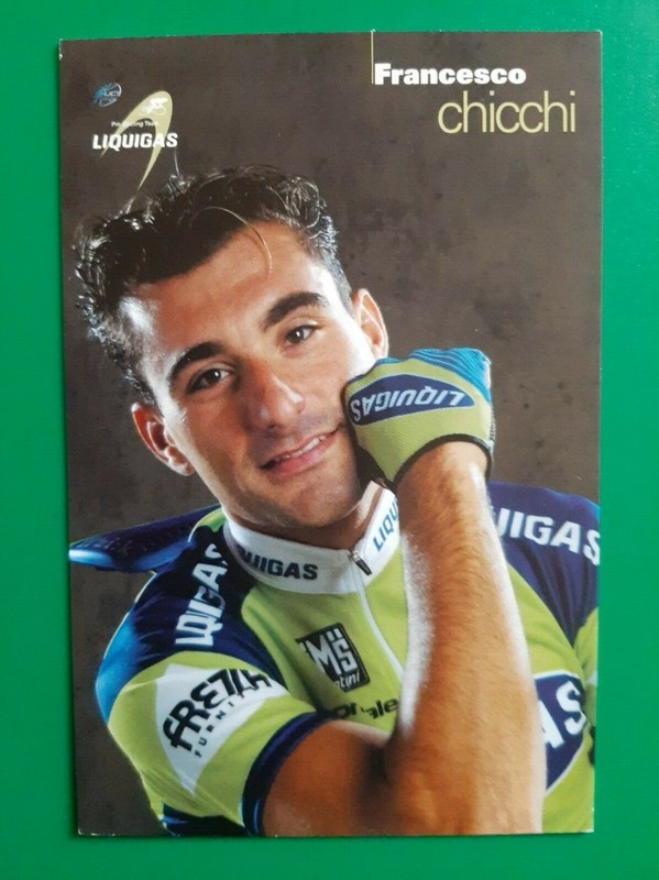 Cyclisme Carte Cycliste Francesco Chicchi Ã©Quipe Liquigas 2007