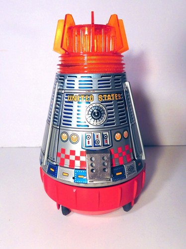 WORKING, Excellent Condition S.H Space Capsule, NASA United States, 1960s MOON