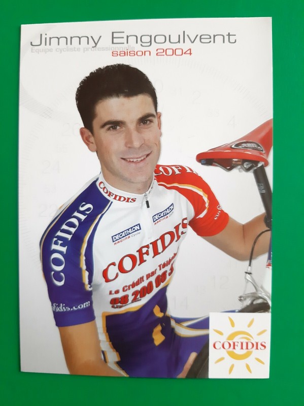 Cyclisme Carte Cycliste Jimmy Engoulvent Ã©Quipe Cofidis 2004