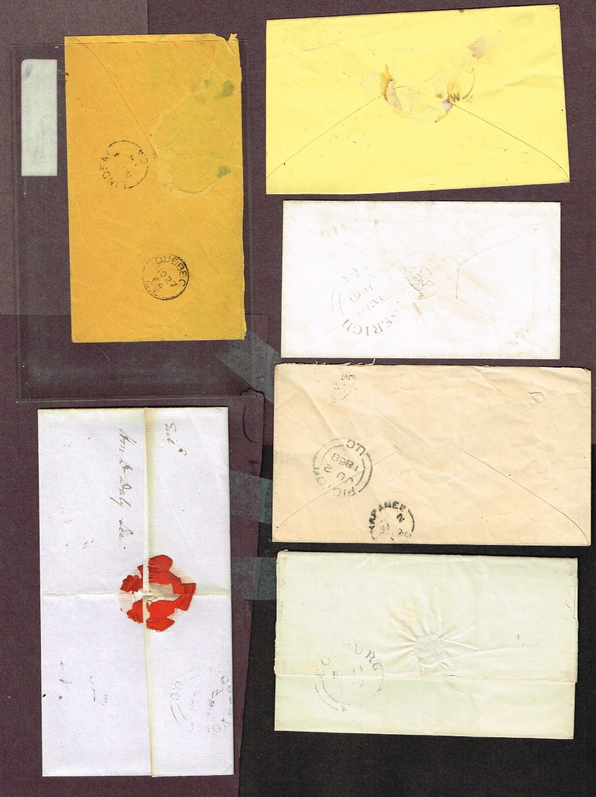 CANADA STAMPLESS FENELON FALLS  ETC    (OCT15