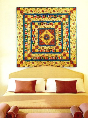 Dutch Tulips , Royal Interlude,Painter's Palette Bed Runner   Quilt pattern only