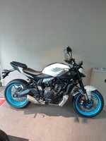 Yamaha MT-07, 2025, Grey Motorcycle.